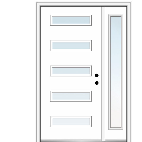 Verona Home Design Spotlight Primed Fiberglass Prehung Front Entry